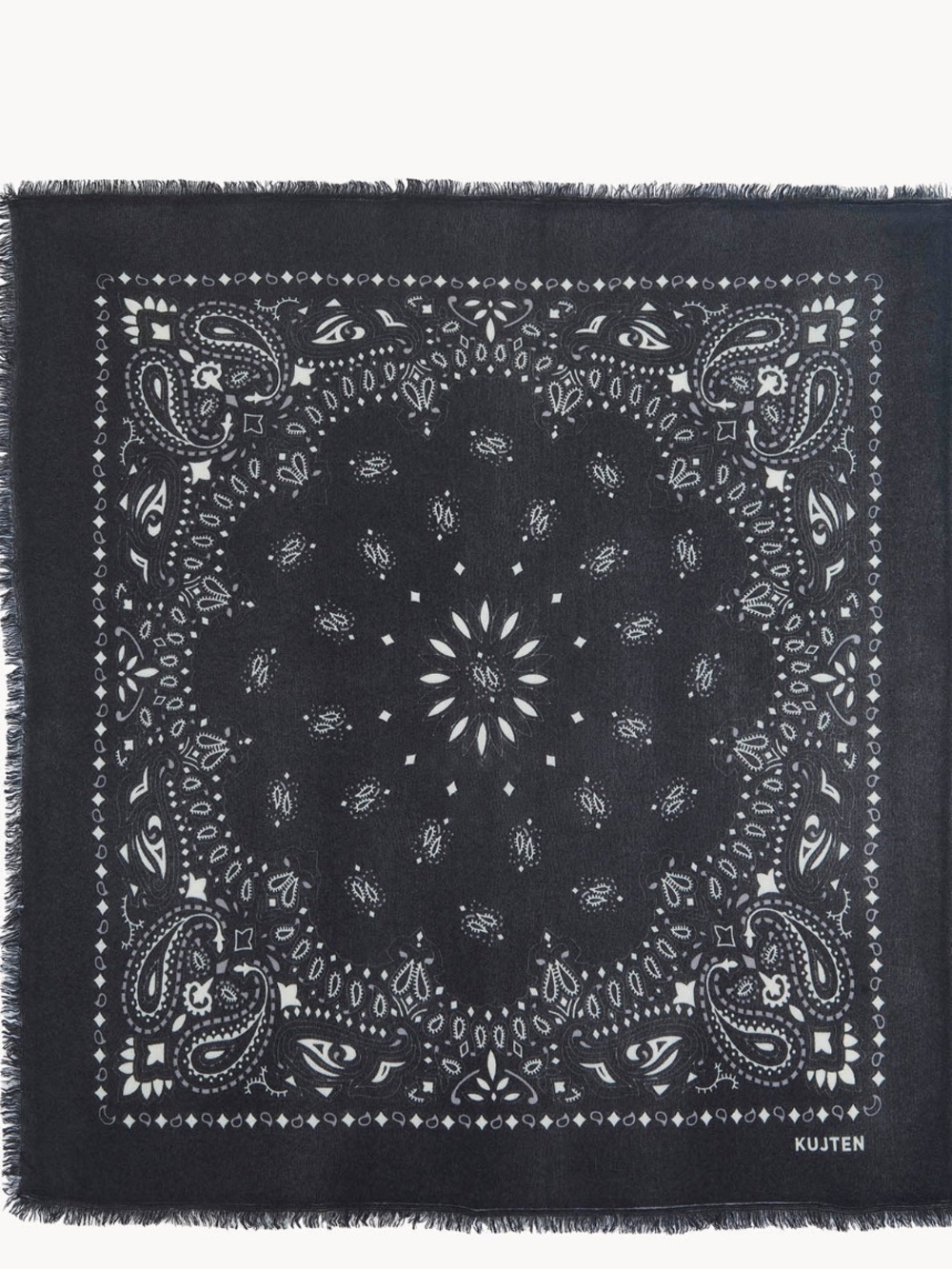 Kujten black scarf bandana cashmere